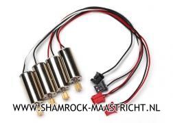 Traxxas  Motor, clockwise (high output, red connector) (2)/ motor, counter-clockwise (high output, black connector) (2) - TRX6634