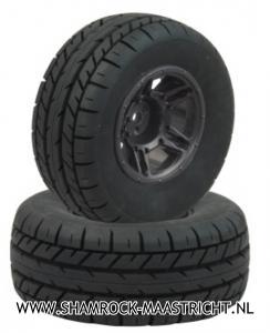 Louise Rc 1/10 Short Course Rocket Tires Soft - Mounted