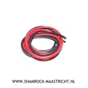 Shamrock 4qmm Siliconen Kabel Zwart/Rood