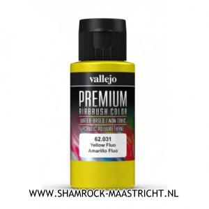 Vallejo Premium Airbrush Color Yellow Fluo