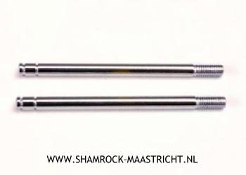 Traxxas  Shock shafts, steel, chrome finish (long) (2) - 1664