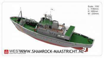 Turk Model FBV WESTRA- R/C Schots vissersbeschermingsvaartuig 1/50