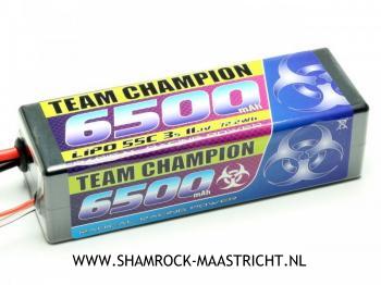 Team Champion 11,1 Volt 6500mAh LiPo Accu 55C Deans/XH