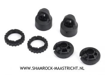 Traxxas Shock caps, GT-Maxx shocks (2)/ spring perch/ adjusters (2) (for 2 shocks) (for Sledge)