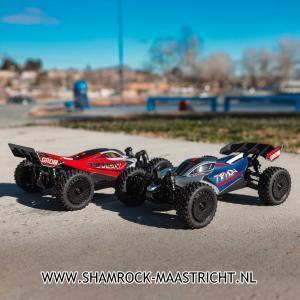 Arrma TYPHON GROM MEGA 380 Brushed 4X4 Small Scale Buggy RTR with Battery & Charger, Red/White 1/18