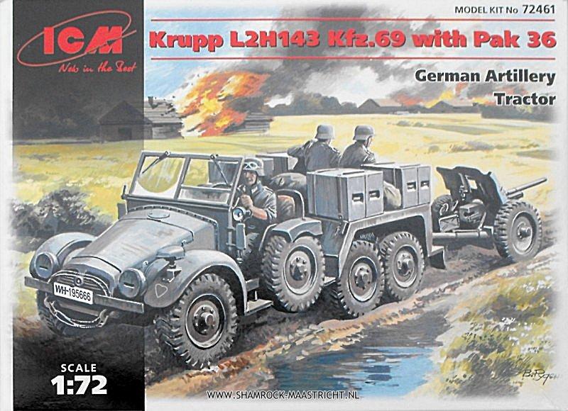 icm Krupp L2H143 Kfz.69 with Pak  36