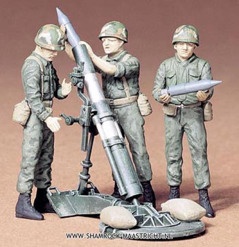 Academy U.S. 107mm Mortar & Crew